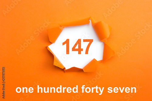 Number 147 Number Written Text One Hundred Forty Seven Stock Photo And Royalty Free Images On Fotolia Com Pic