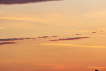 clouds in the sky at sunset