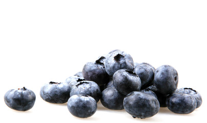Blueberries isolated on white background