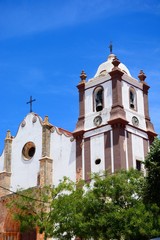 Fototapeta premium View of the Gothic cathedral (Igreja da Misericordia) in the town centre, Silves, Portugal.
