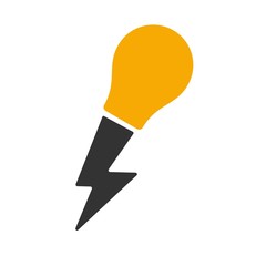 Bulb Lamp logo.Light icon. Energy symbol. Vector eps 08.
