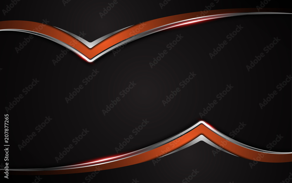 Poster metallic red black frame layout design tech innovation concept background