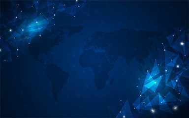 networking connection global innovative concept background