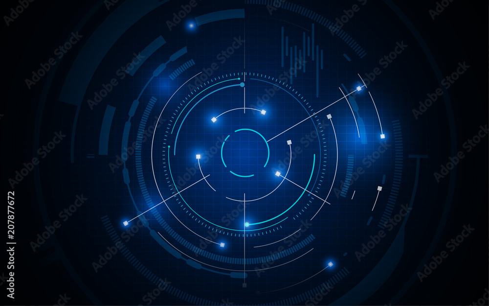 Poster tech digital pattern innovative concept background
