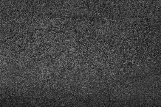 Black elegance leather texture for background with visible details 