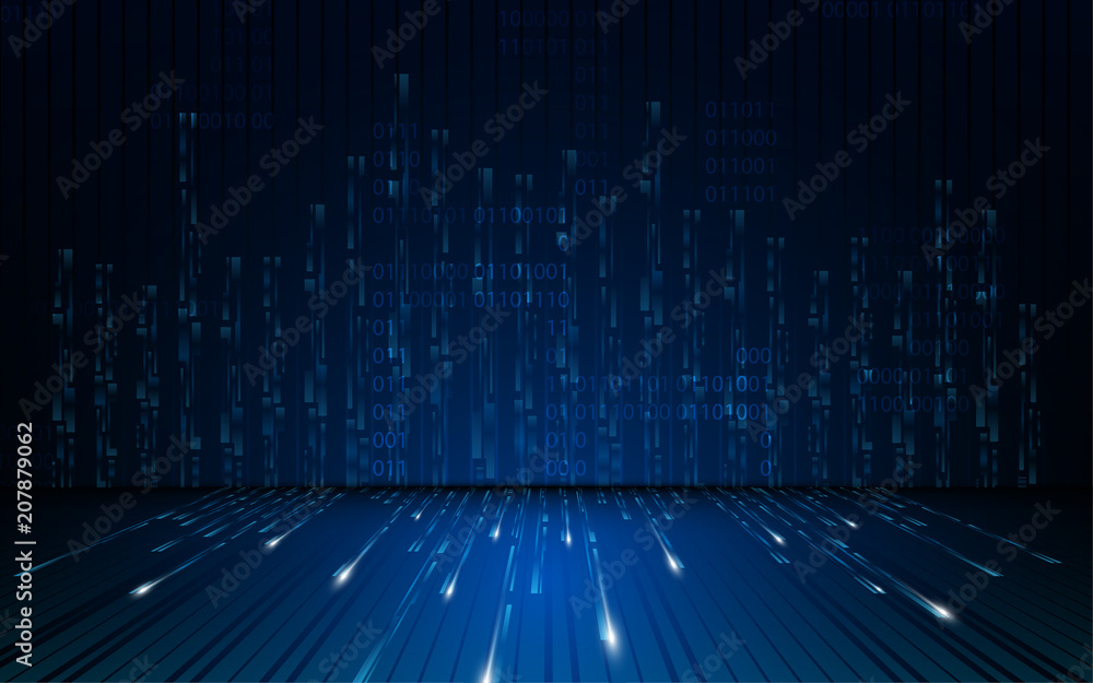 Poster abstract matrix digital security concept background