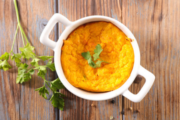 carrot souffle or flan