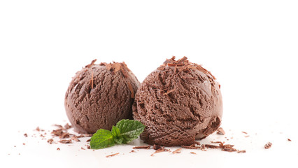 chocolate ice cream ball