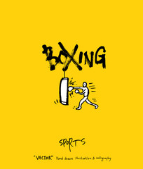 스포츠 포스터 / 손으로 그린 스포츠 그림