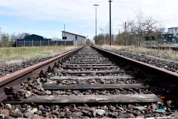 Fototapeta na wymiar old rusty railroad