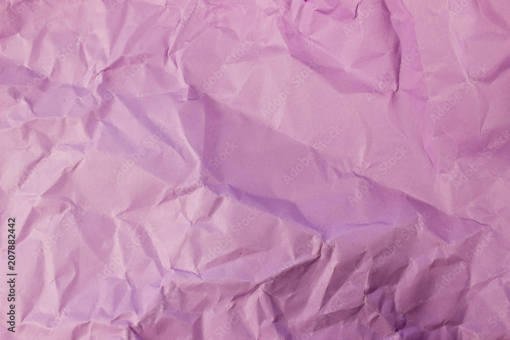 Poster crumpled torn purple color paper. template for banners. empty space for text and design