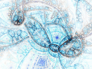 Abstract fractal water themed texture, digital artwork for creative graphic design