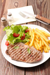 beef and french fries