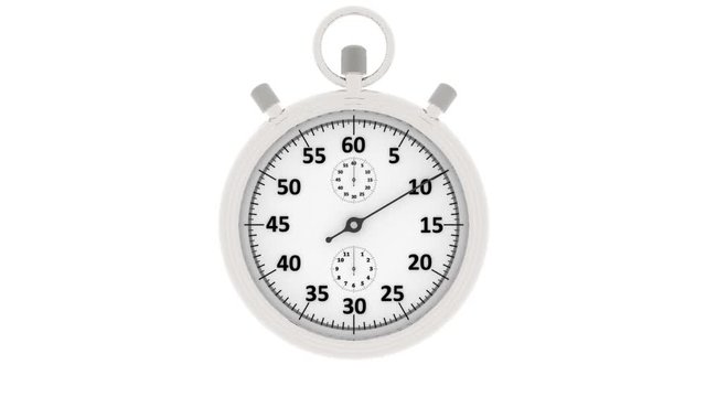 Illustrazione - Video. Tempo. Cronometro. Un minuto.