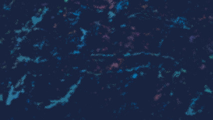 Blurred wet frosted glass neon background with blue and pink raindrops