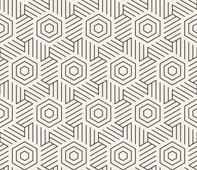 Vector seamless pattern. Modern stylish abstract texture. Repeating geometric tiles