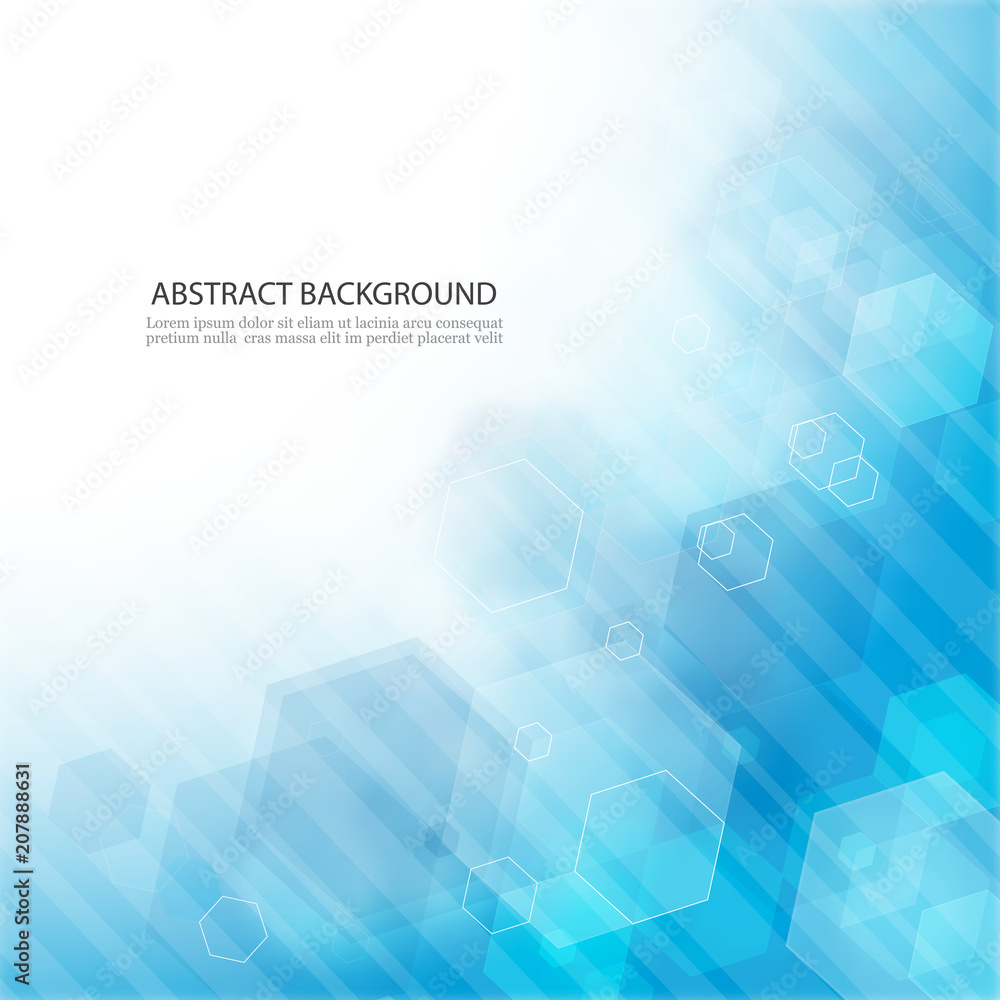 Poster abstract hexagonal background. vector. template design for science or technology presentation
