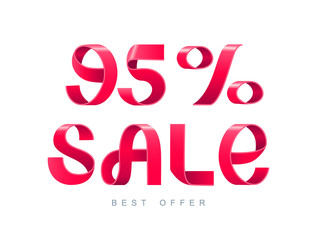 Sale 95 percent off.