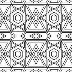 Fototapeta na wymiar Abstract seamless black and white pattern