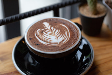 Backgrounds of Latte coffee.
