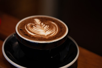 Backgrounds of Latte coffee.