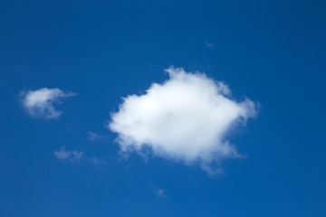 blue sky with cloud