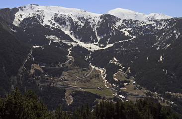 view from Mirador Roc del Quer in Andorra