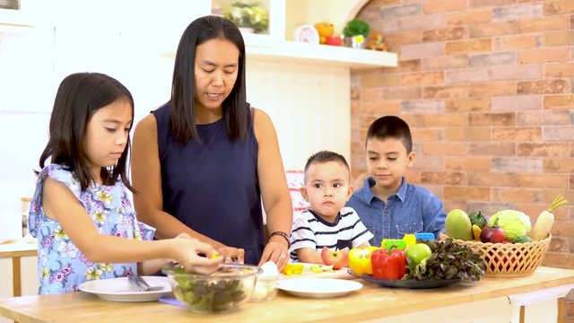 Families are happy with cooking instruction