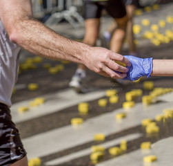 Refreshment during a marathon