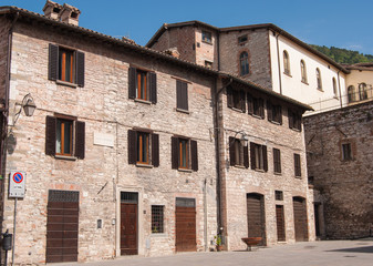 Fototapeta na wymiar Bosone square of Gubbio