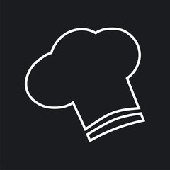Vector illustration of a icon restaurant - chef's hat