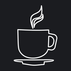 Vector illustration of a icon restaurant - cup