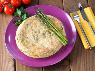 ASPARAGUS OMELETTE – TORTILLA DE ESPARRAGOS

Asparagus is a spring vegetable. Very appreciated and good for a healthy diet, low in calories and very low in sodium.