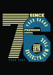 76 typhography emblem