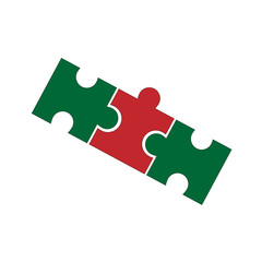 Puzzle line icon.