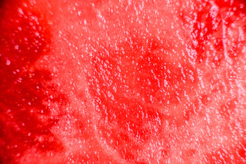 Slices of fresh juicy seedless red watermelon ideal for summer heat