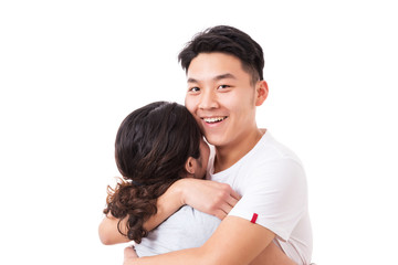 Portrait of happy couple, Asian couple