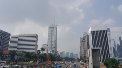 Jalan Jenderal Sudirman (General Sudirman Street), Jakarta, Indonesia