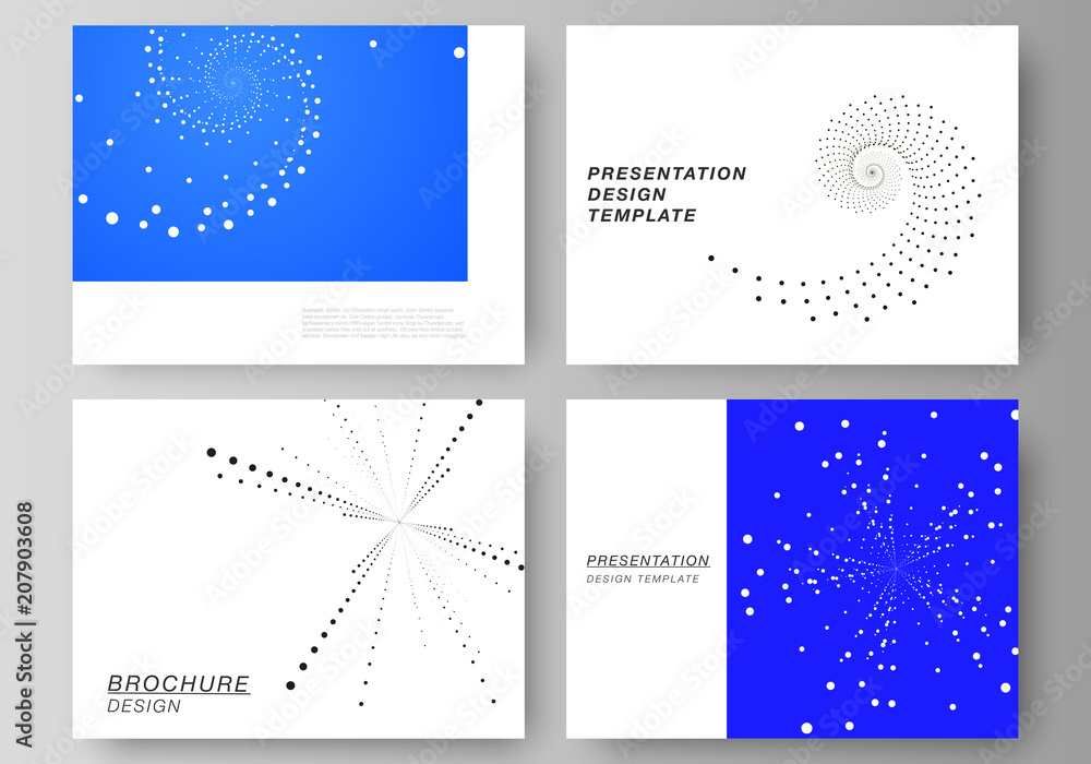 Poster the minimalistic abstract vector illustration of the editable layout of the presentation slides desi