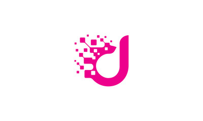 d initial digital logo