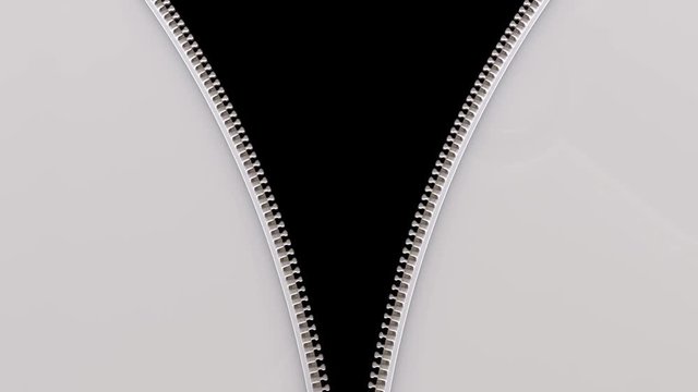 Sliding open the slider on a light material
Animation of the zipper with luma mask.