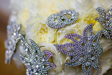 bright wedding bouquet