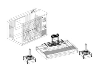 Retro Game Console Architect blueprint © Marko