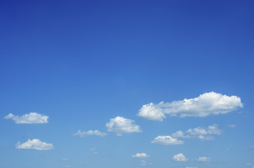 clouds on a blue sky