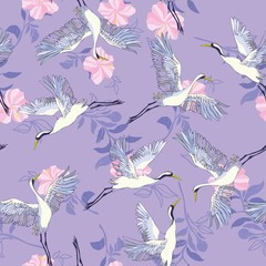 crane, pattern, vector, illustration