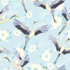 Obraz premium crane, pattern, vector, illustration