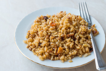 Cooked Bulgur Rice with Buckwheat / Pilav or Pilaf / Bulghur