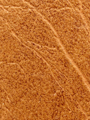 Brown leather material with cracks as background