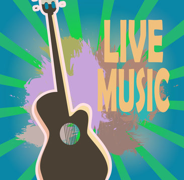 Vector illustration of the poster of the festival of music, concerts, holidays