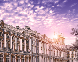 Catherine palace in Tsarskoye Selo, Pushkin, Saint Petersburg